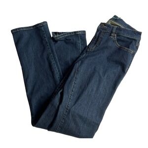 Lauren Ralph Lauren Womens Dark Wash Straight Leg Jeans Size 4 Blue Denim